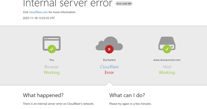 Мащабен срив на Cloudflare блокира хиляди сайтовеГлобален технически проблем в