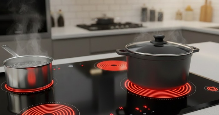 Стъклокерамичните плотове впечатляват с елегантния си вид и лесното почистване