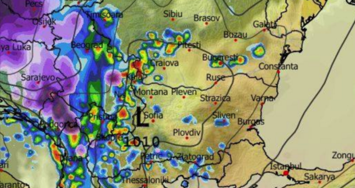 Днес нашата страна ще попада в челната част на средиземноморски