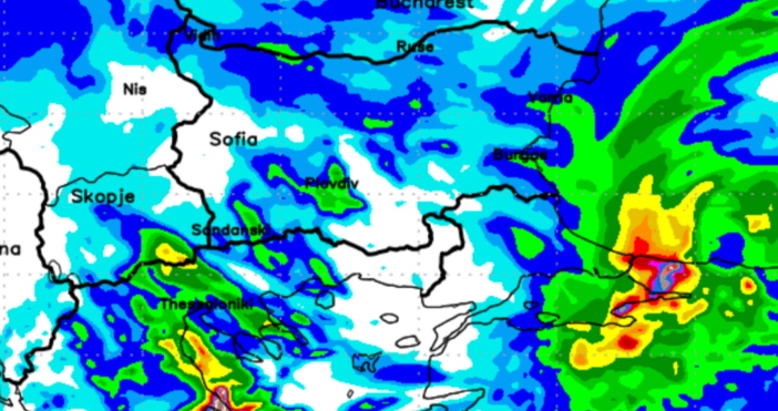 През нощта срещу неделя  над по голямата част от страната