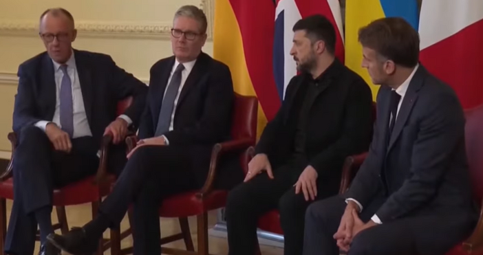 Европейските съюзници на Украйна демонстрираха подкрепа за президента Володимир Зеленски