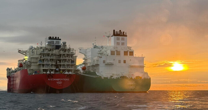 На терминала за втечнен природен газ край гр Александруполис Гърция