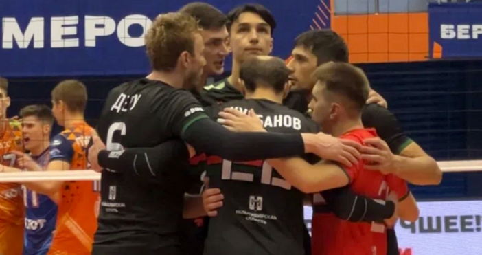 Световният вицешампион с България Симеон Николов и неговият отбор Локомотив