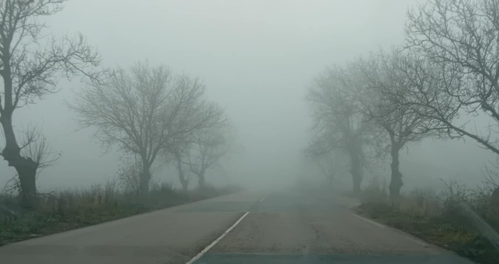 ПетелЗа намалена видимост поради мъгла до 50 м в района